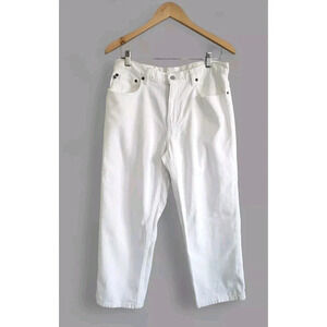 Polo Ralph Lauren Jeans Women’s 10 White Cropped Saturday Vintage